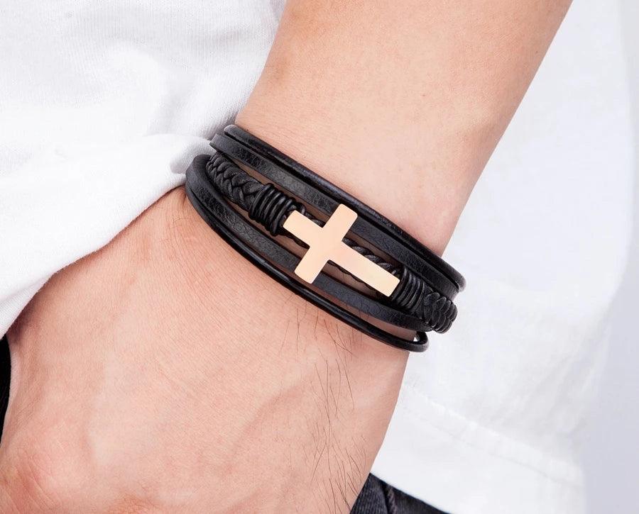 Pulseira de Couro Premium