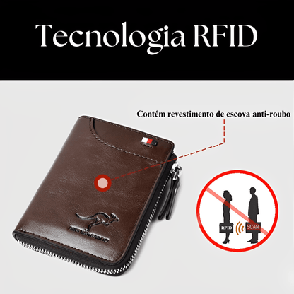 Carteira de Couro Premium Kangaroo™